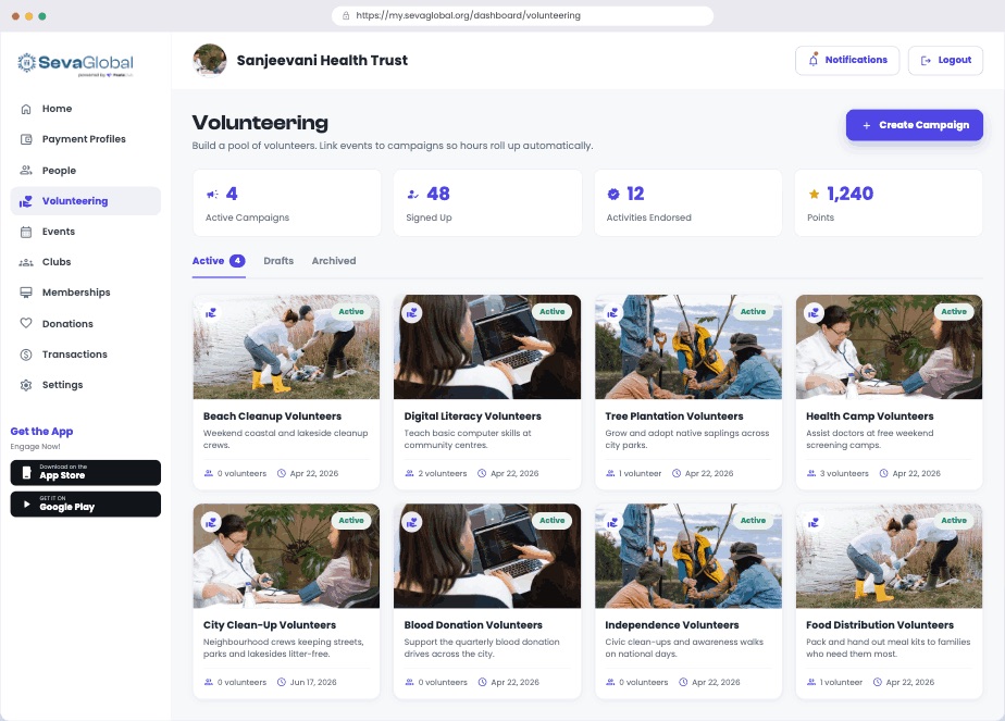 Volunteering campaigns